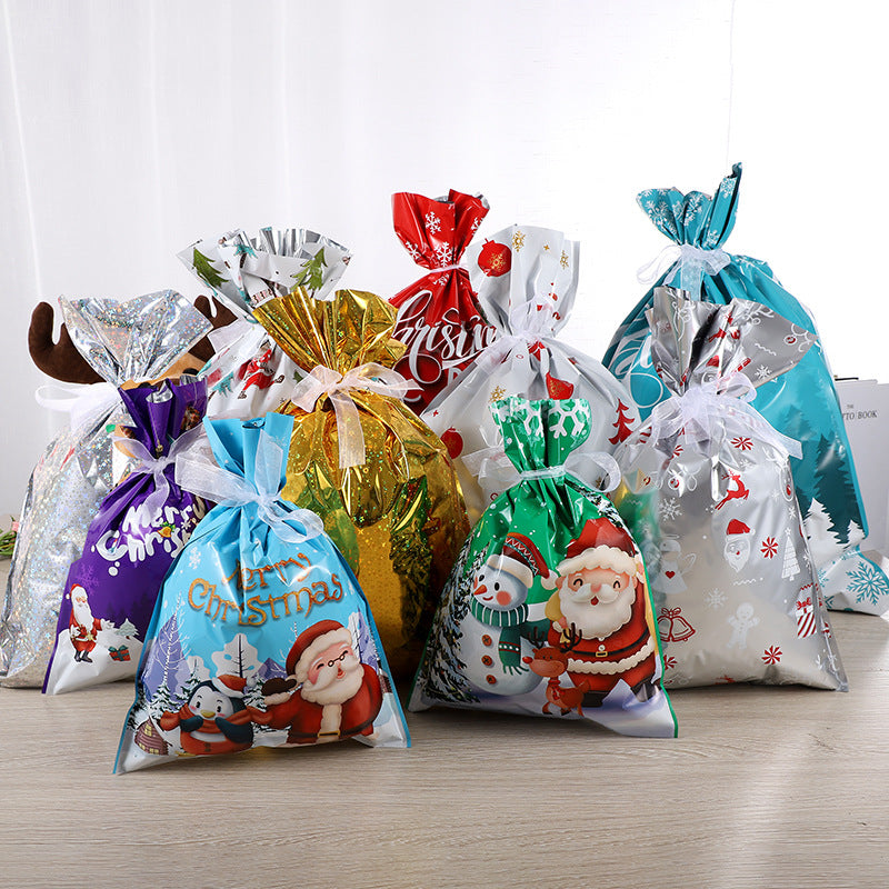 Holiday promotions!🎄mas Gift Bags Holiday 🎁Reusable Santa Gift Bag Assorted✨