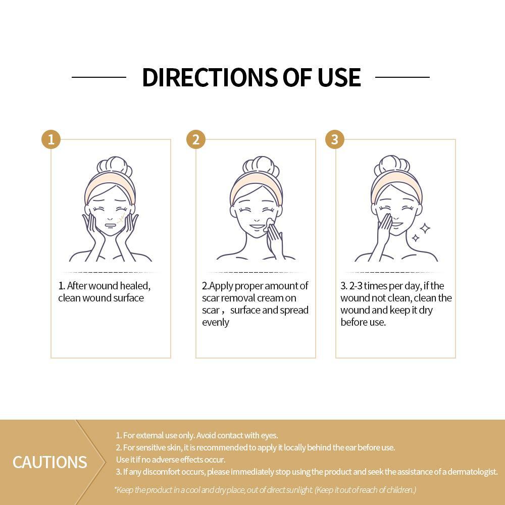 Herbal Scar & Acne Mark Gel 🌿 | Users with acne scars (post-operative scars), stretch marks, etc.