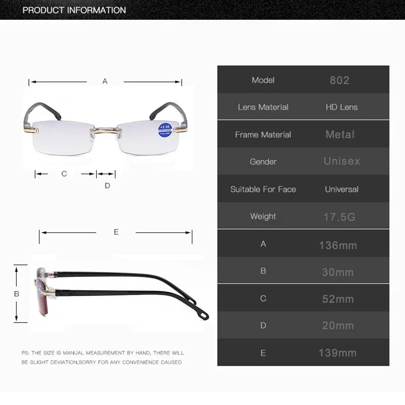 🔥New Sapphire high hardness anti-blue Dual-Use Reading Glasses