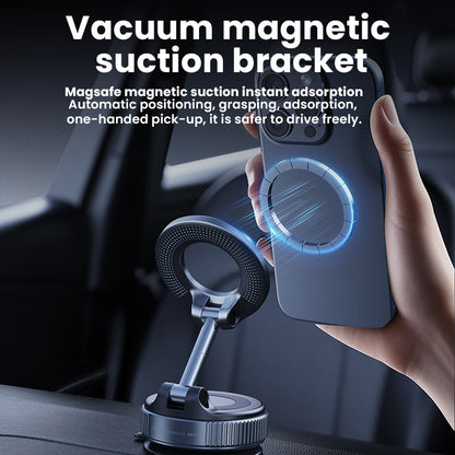 🔥360° adjustable vacuum magnetic phone holder📱Multi-function car phone holder anti-shake navigation magnetic vacuum suction cup holder universal rotating holder🔥