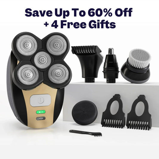 🔥Effortless Head Shaving: Must-Have Shaver For Bald Guys🔥