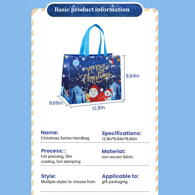 🔥[Best Gift For Kids] Halloween & Christmas Non-Woven Candy Tote Bag🔥