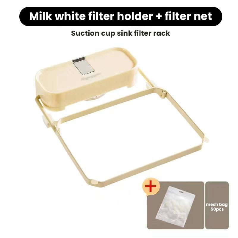 🔥Suction Cup Sink Filter Holder No more clogged sinks! With this suction cup sink filter holder, kitchen waste and leftovers can be caught in one place🔥