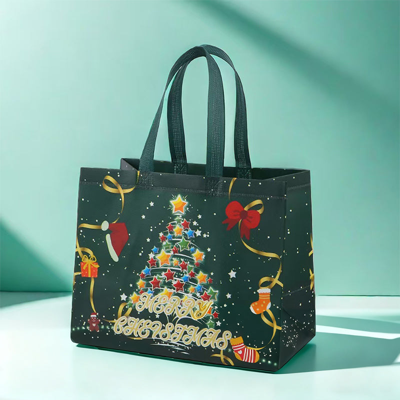 🔥[Best Gift For Kids] Halloween & Christmas Non-Woven Candy Tote Bag🔥