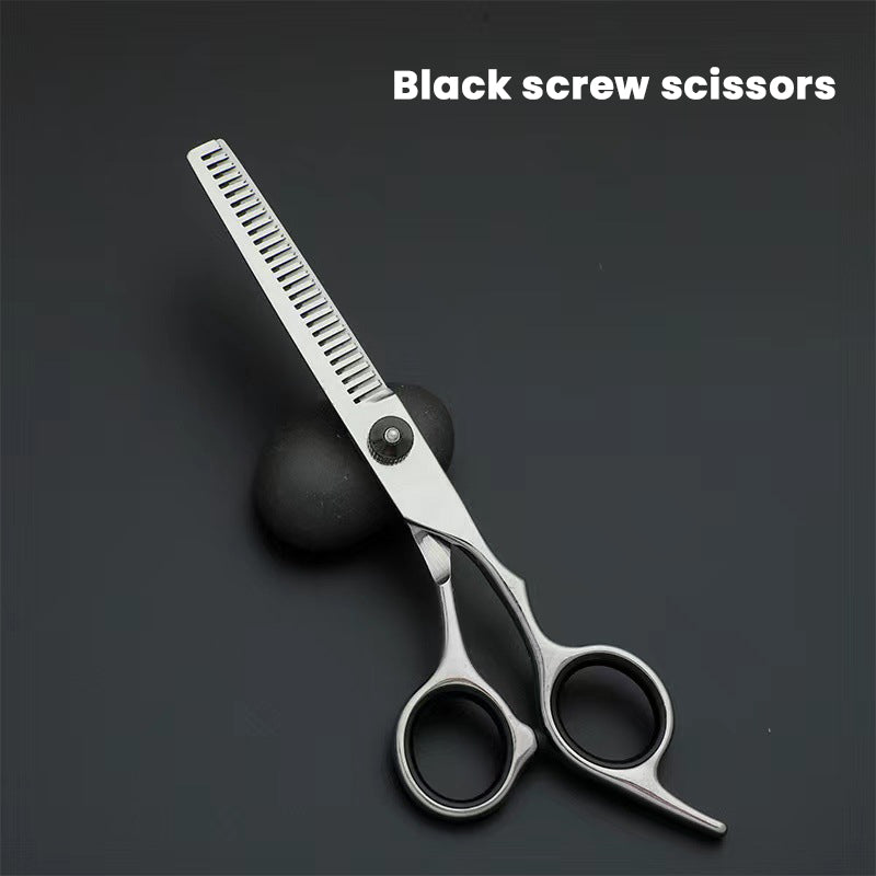 🔥Hairdressing tooth scissors flat scissors hair salon professional thinning scissors home portable bangs hairdressing tool flat tooth scissors set🔥
