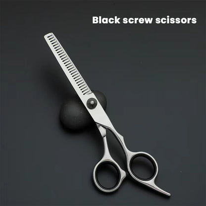 🔥Hairdressing tooth scissors flat scissors hair salon professional thinning scissors home portable bangs hairdressing tool flat tooth scissors set🔥