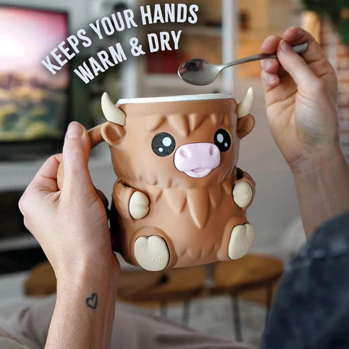 Limited Time Christmas Offer ⏰|Cow Ice Cream Pint Holder Dual Spoon Sockets