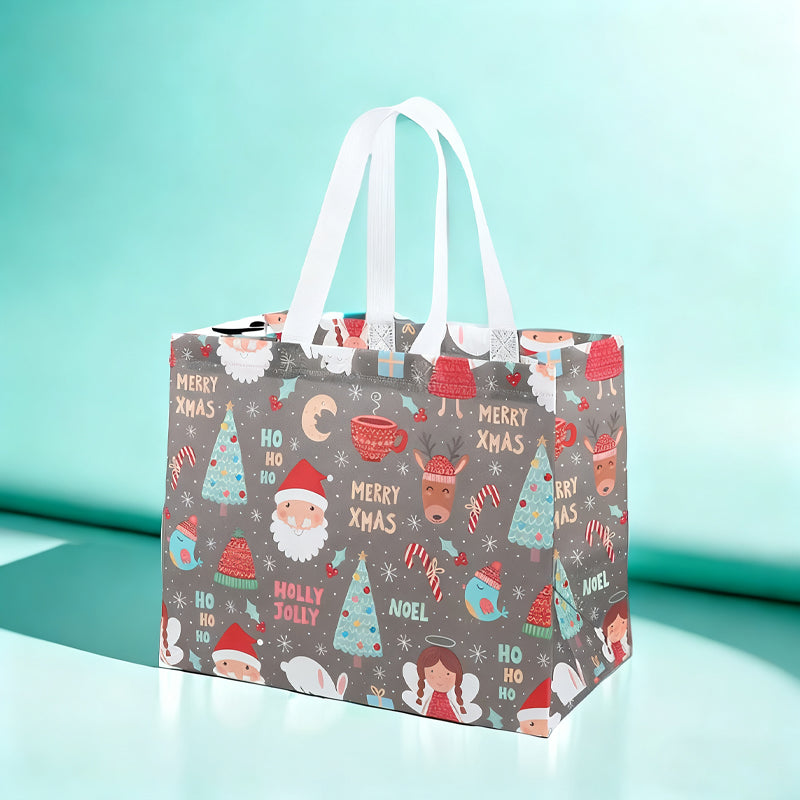 🔥[Best Gift For Kids] Halloween & Christmas Non-Woven Candy Tote Bag🔥