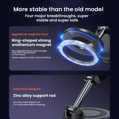 🔥360° adjustable vacuum magnetic phone holder📱Multi-function car phone holder anti-shake navigation magnetic vacuum suction cup holder universal rotating holder🔥