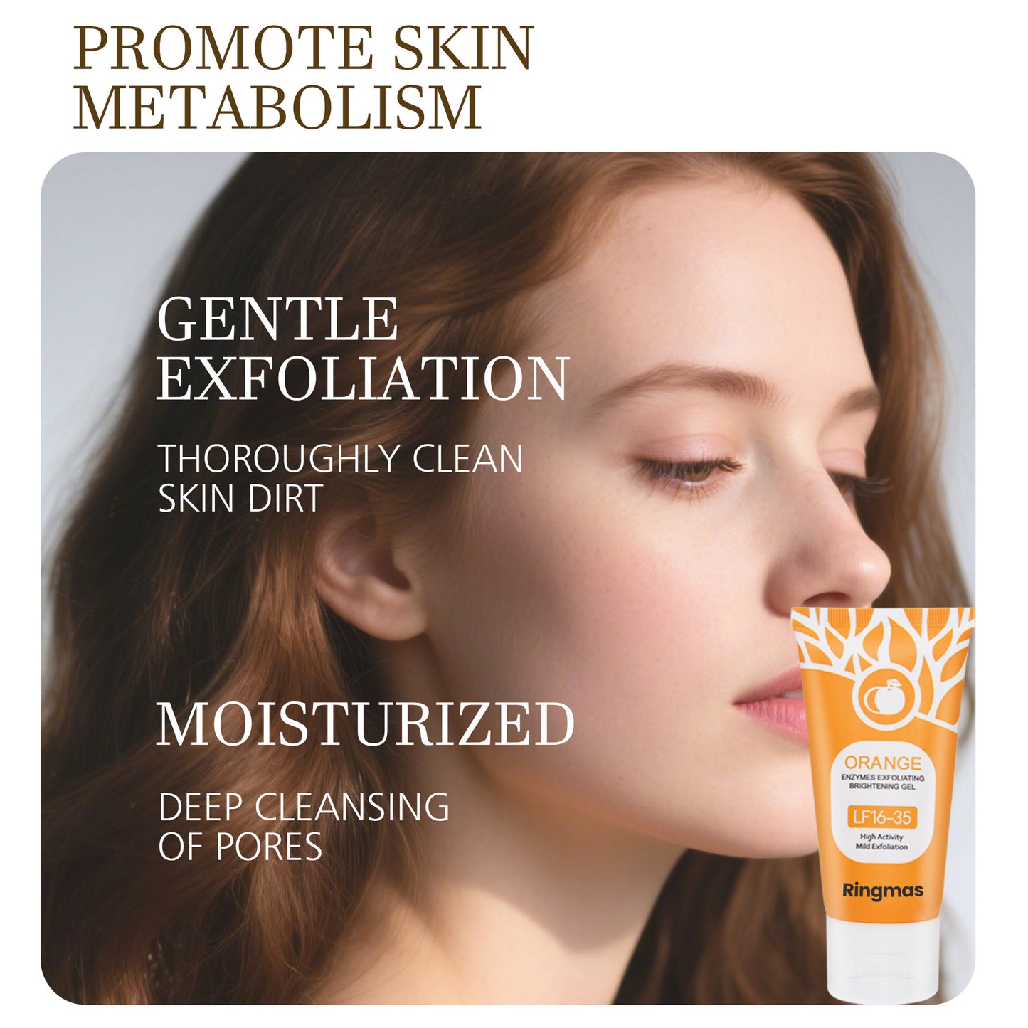 🔥Orange Enzyme Exfoliating Gel – The Gentle Miracle Your Skin Craves (See Results in Three Treatments)