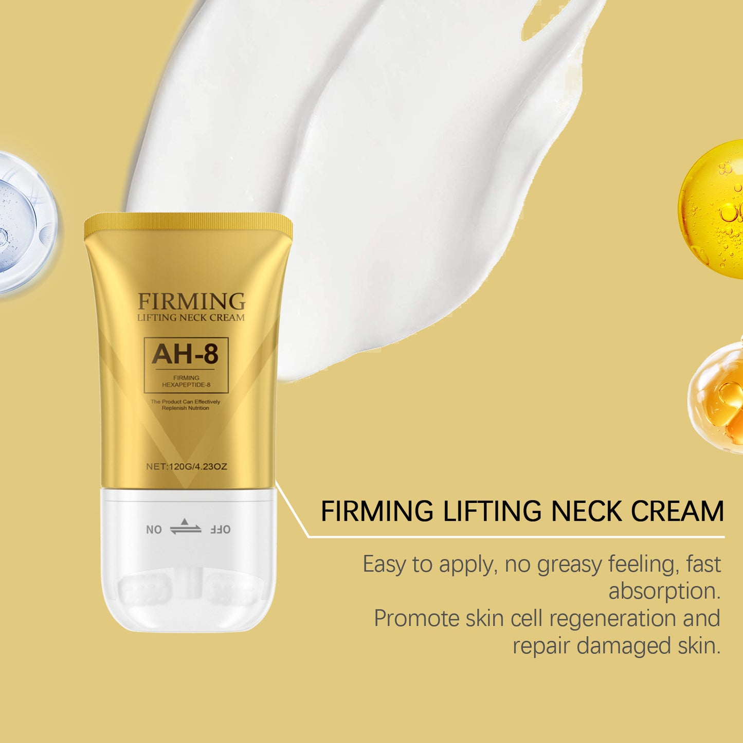 Neck Firming Cream Roller moisturizes and firms the neck (🔥effective after three treatments🔥)