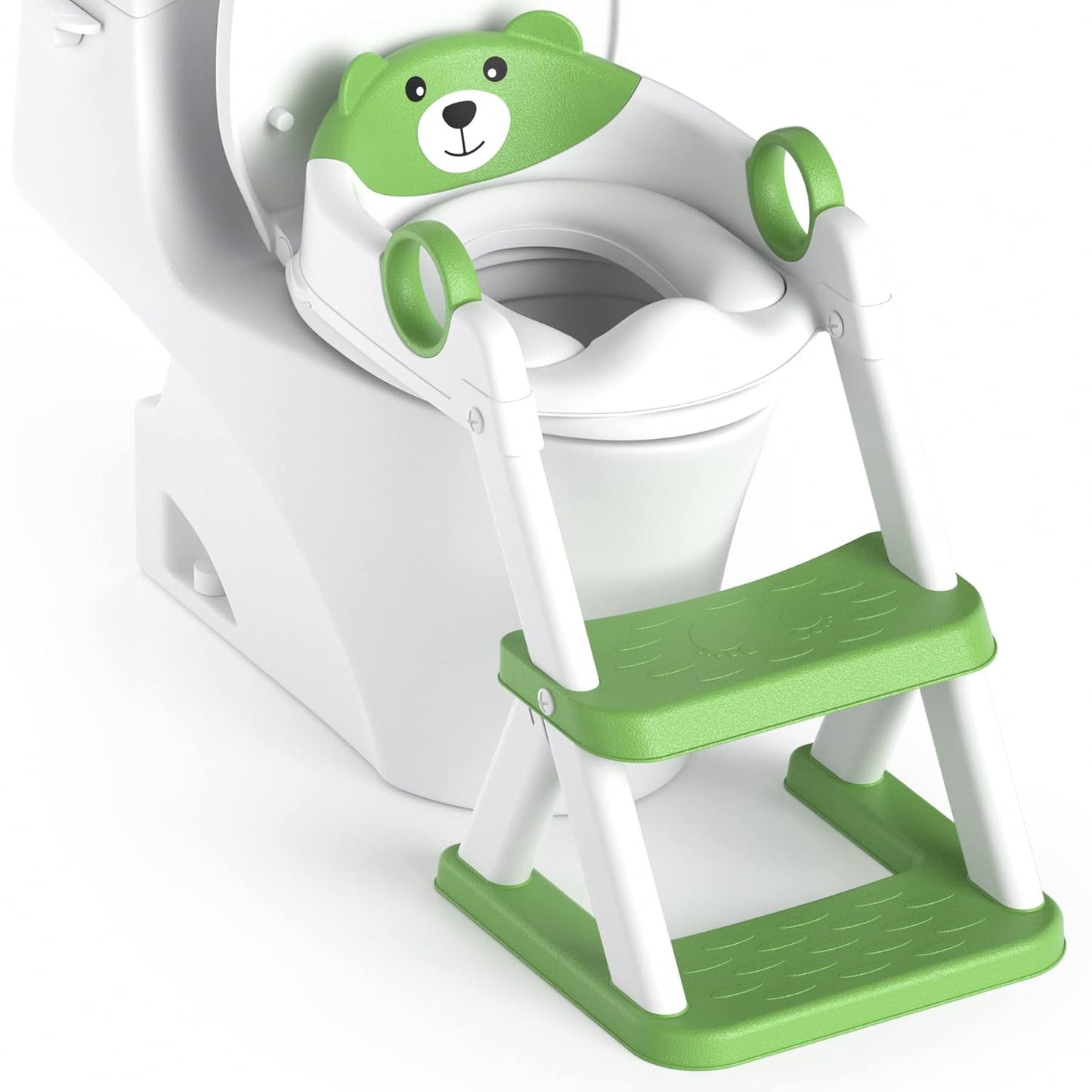 Potty Training Seat, Upgrade Toddler Toilet Seat for Kids Boys Girls, 2 in 1 Potty Training Toilet for Kids, Splash Guard Anti-Slip Pad Step Stool