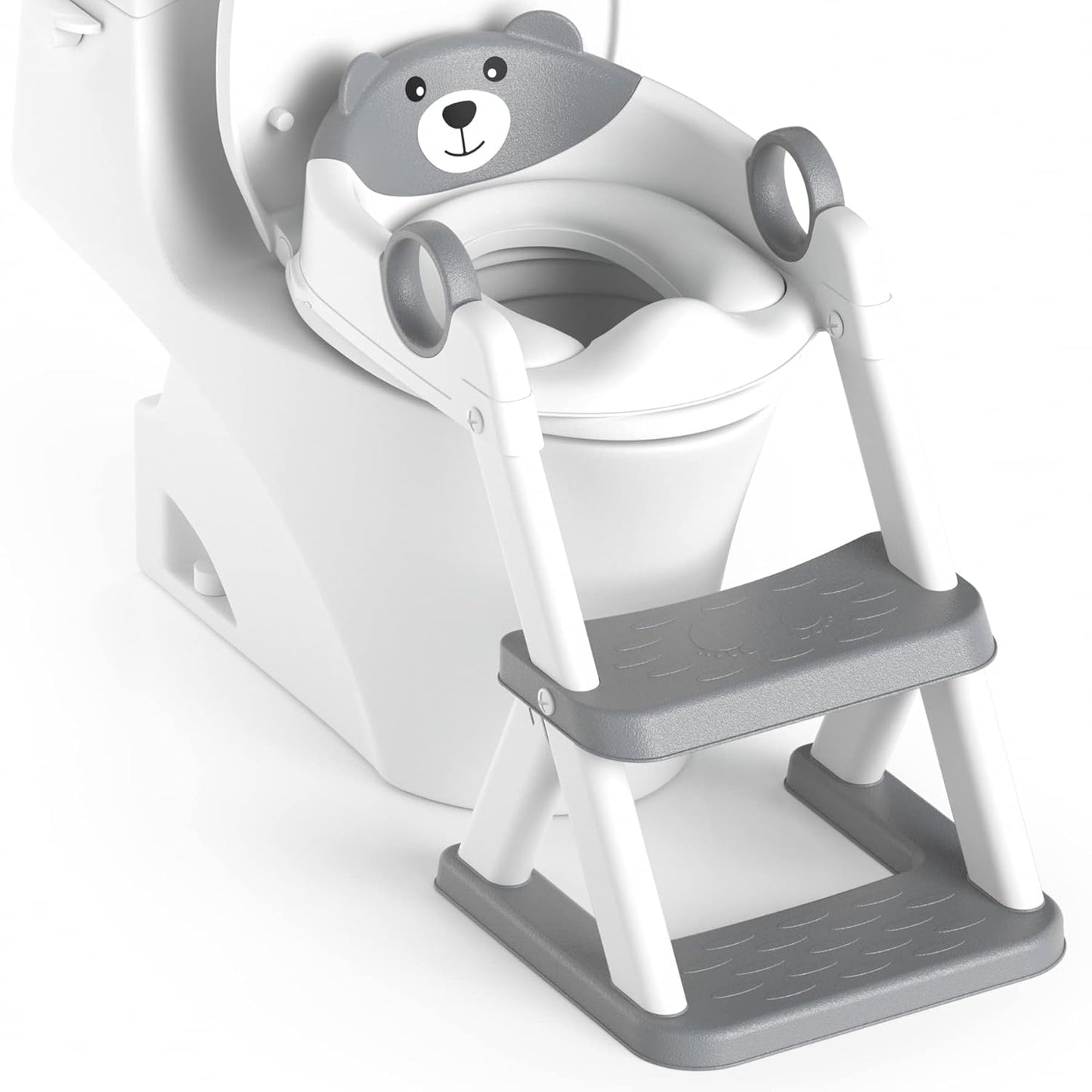 Potty Training Seat, Upgrade Toddler Toilet Seat for Kids Boys Girls, 2 in 1 Potty Training Toilet for Kids, Splash Guard Anti-Slip Pad Step Stool
