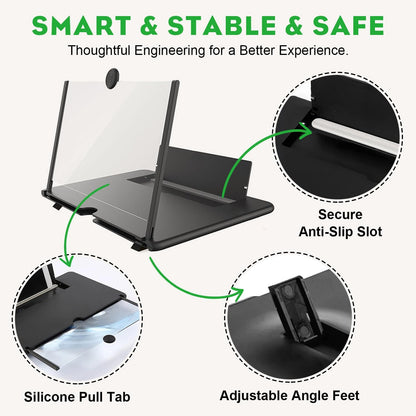 Phone Screen Magnifier 🔍 | 3D HD Amplifier for Seniors & Movie Lovers