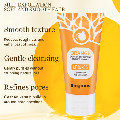 🔥Orange Enzyme Exfoliating Gel – The Gentle Miracle Your Skin Craves (See Results in Three Treatments)