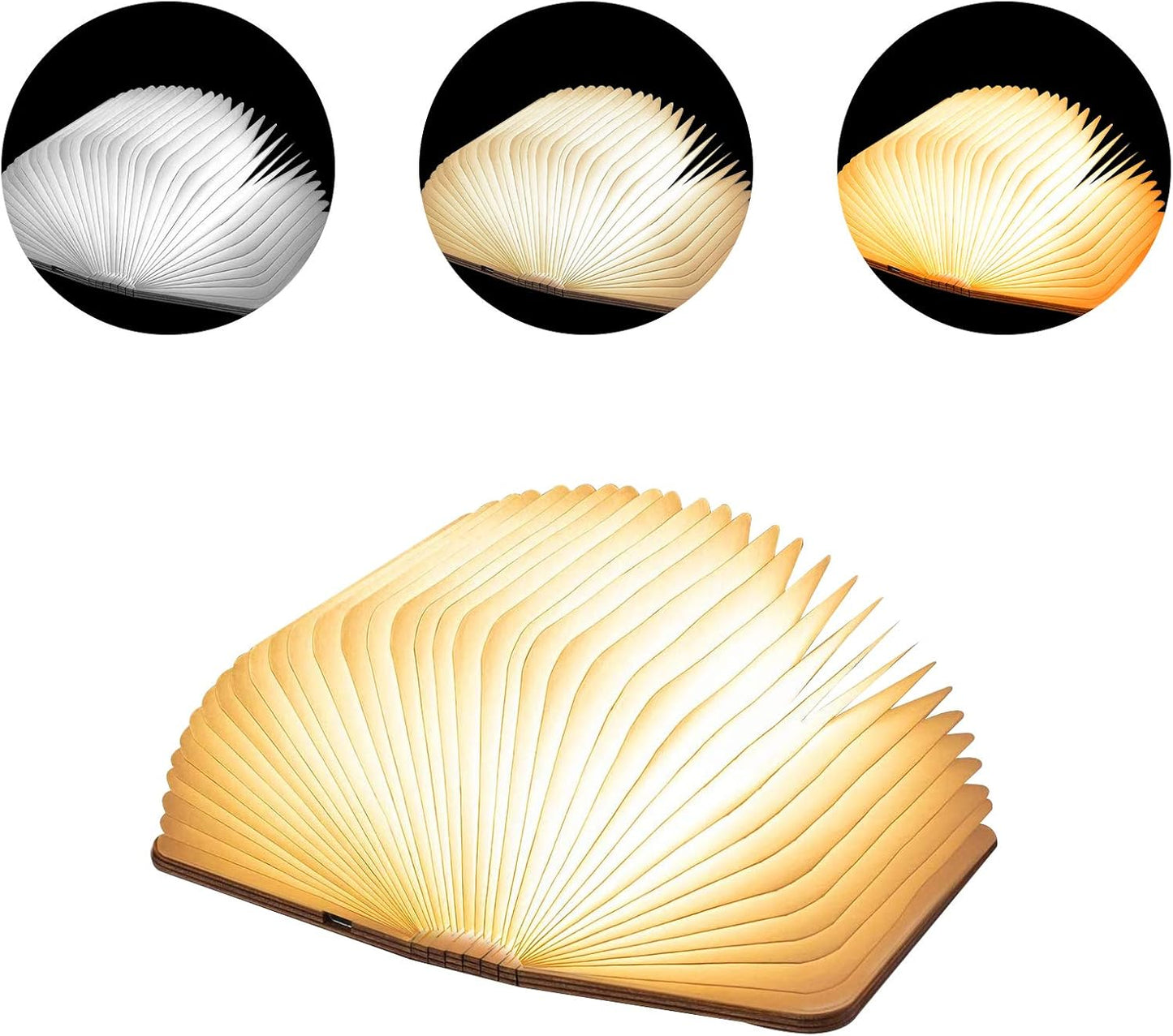 Foldable Paper Book Light-Rechargeable Folding Paper Lamp-Women or Friend, Christmas Gifts Choice