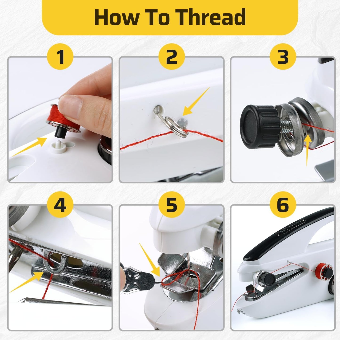 Handheld Sewing Machine 🧵 | Portable Stitcher for Quick Repairs & Crafts