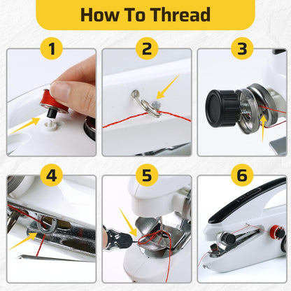 Handheld Sewing Machine 🧵 | Portable Stitcher for Quick Repairs & Crafts