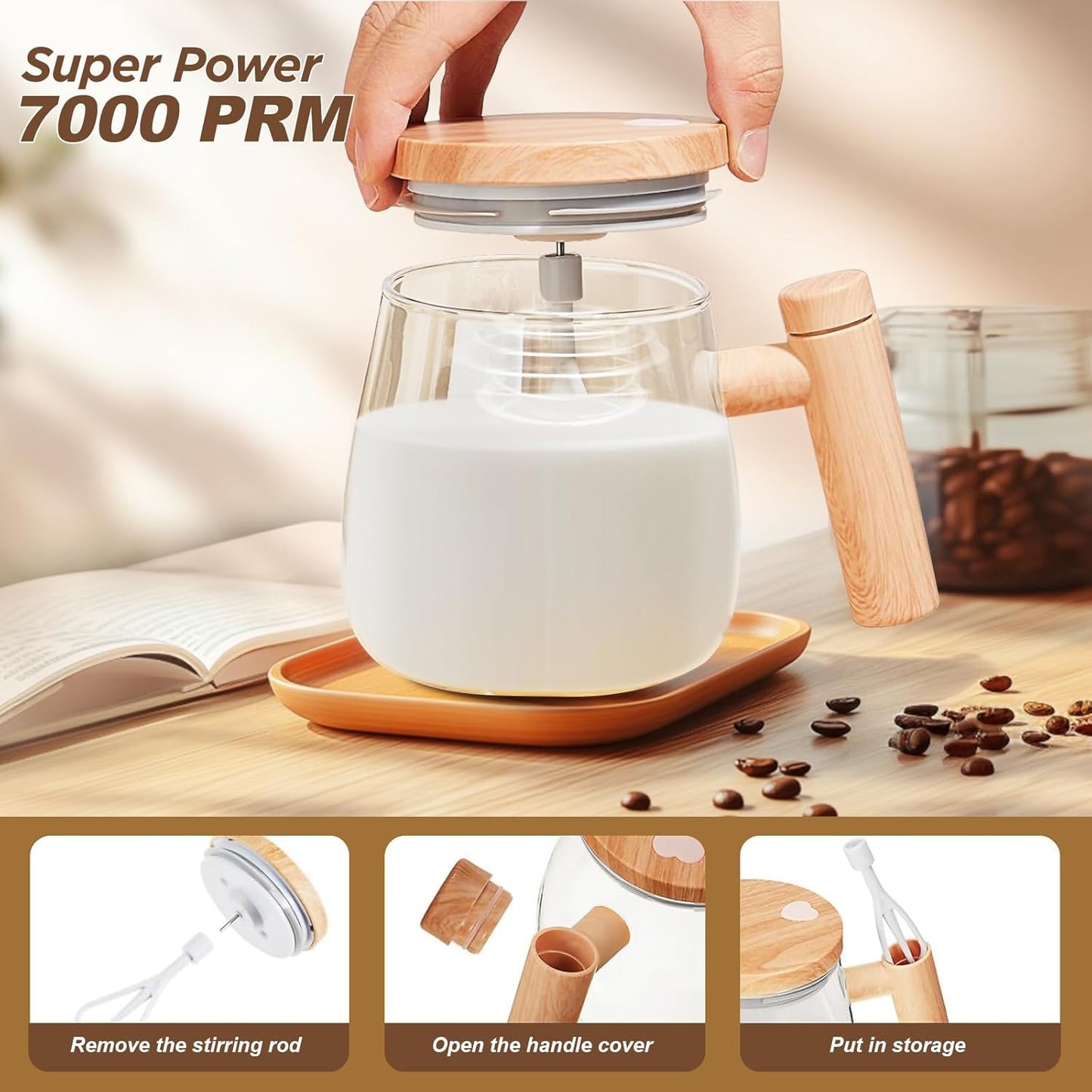 Electric Blender Cup 🥤 | 30s Smooth Mixer (Type-C/ Battery Version)