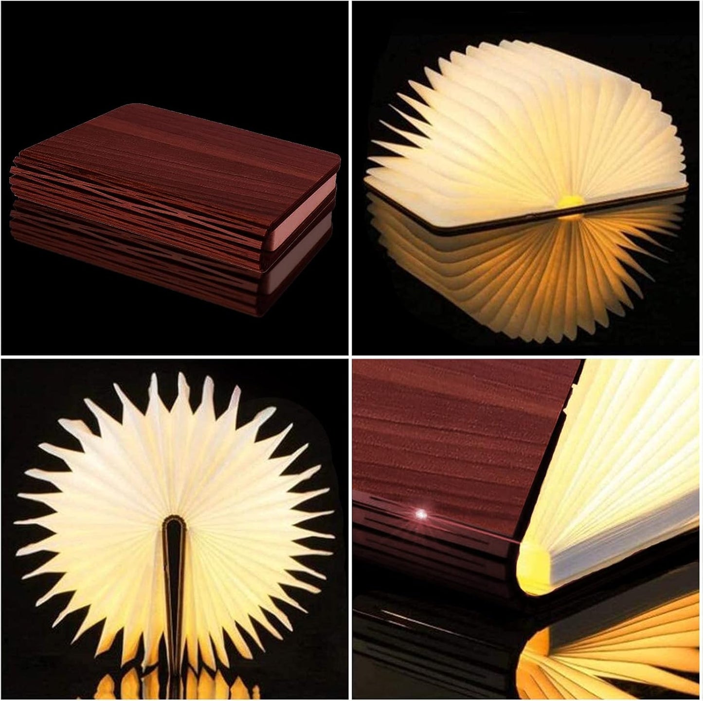 Foldable Paper Book Light-Rechargeable Folding Paper Lamp-Women or Friend, Christmas Gifts Choice