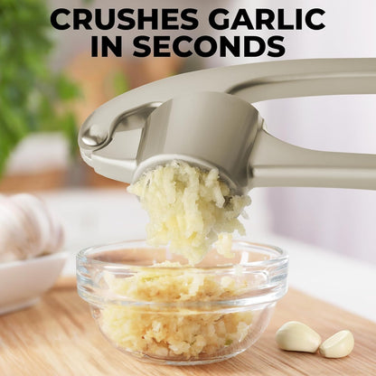KLENIMORE ™ 🧄Premium Garlic Press Set - Rust Proof & Dishwasher Safe Professional Garlic Mincer Tool 🧄