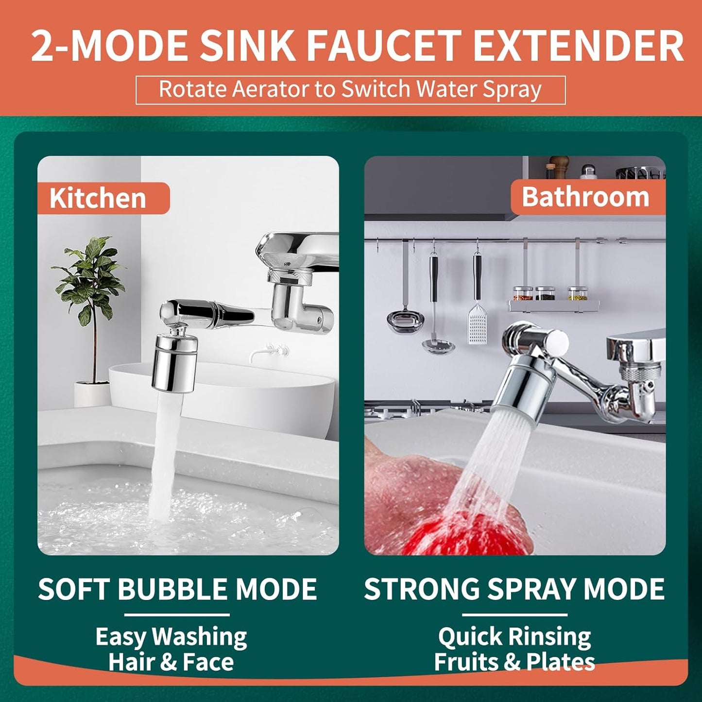 Limited Time Offer ⏰|1080° Swivel Faucet-Extender Sink-Aerator