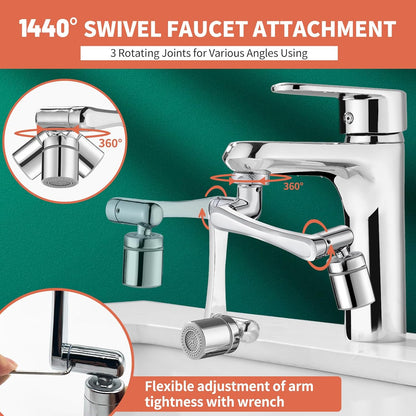 Limited Time Offer ⏰|1080° Swivel Faucet-Extender Sink-Aerator