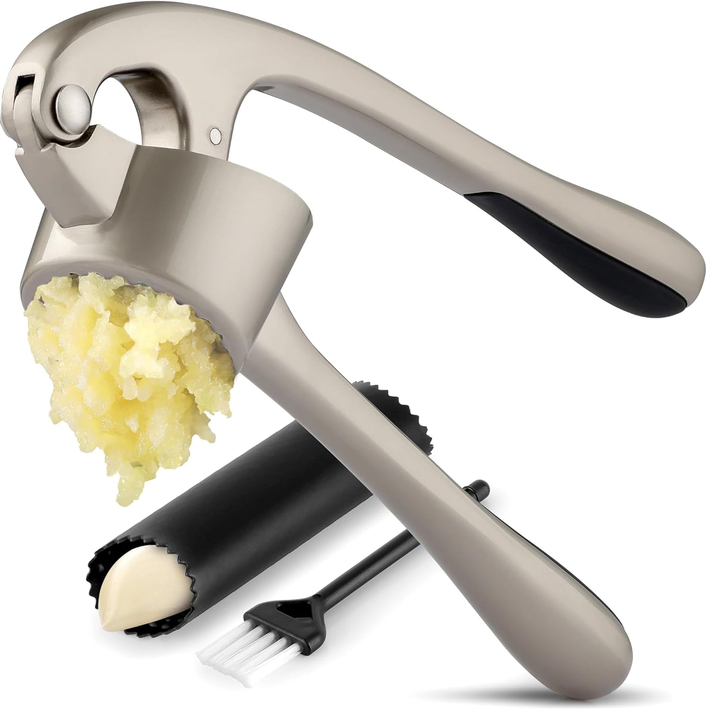 KLENIMORE ™ 🧄Premium Garlic Press Set - Rust Proof & Dishwasher Safe Professional Garlic Mincer Tool 🧄