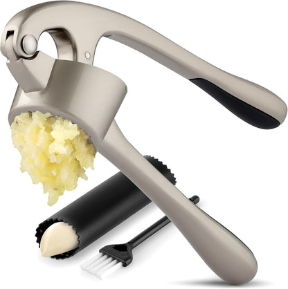 KLENIMORE ™ 🧄Premium Garlic Press Set - Rust Proof & Dishwasher Safe Professional Garlic Mincer Tool 🧄