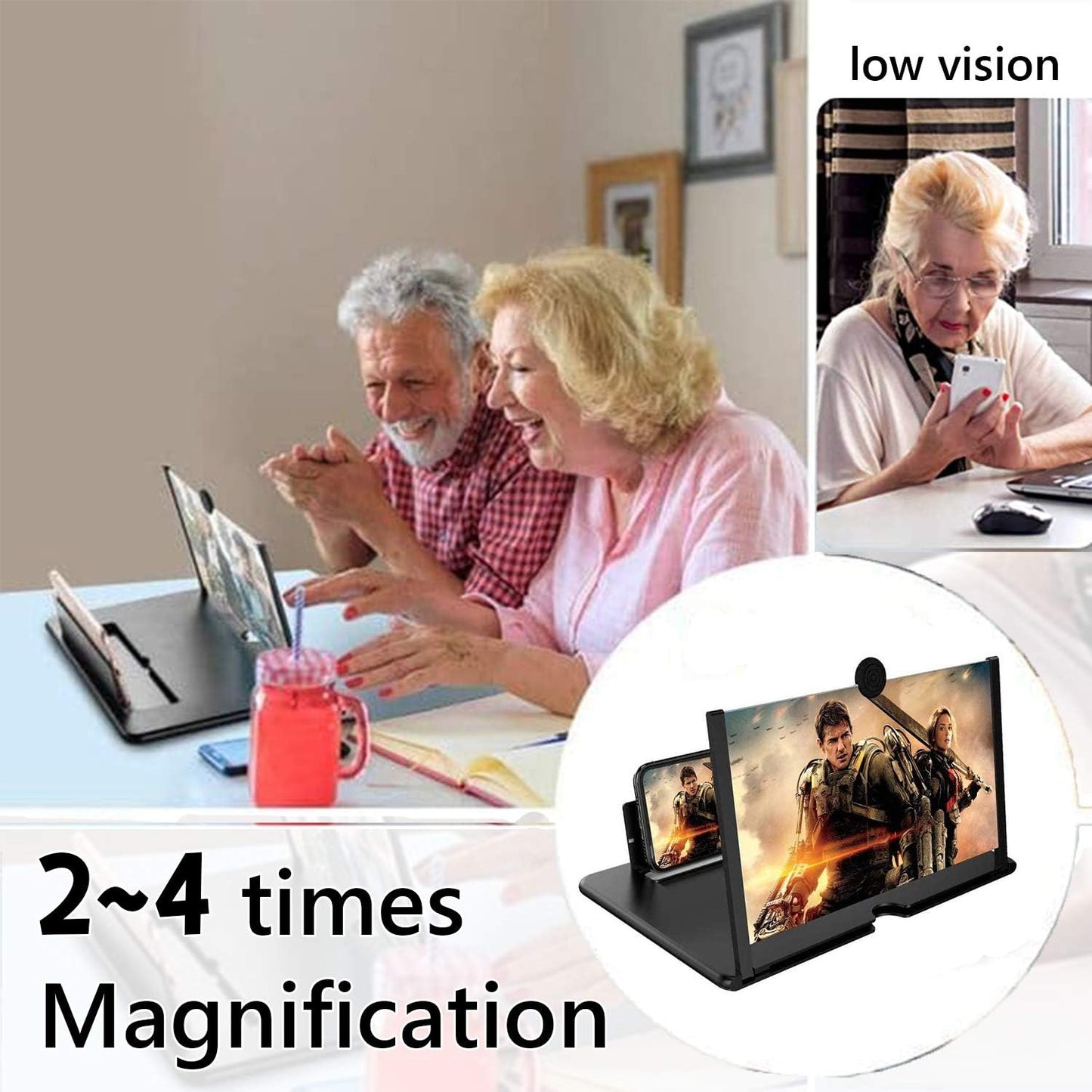 Phone Screen Magnifier 🔍 | 3D HD Amplifier for Seniors & Movie Lovers