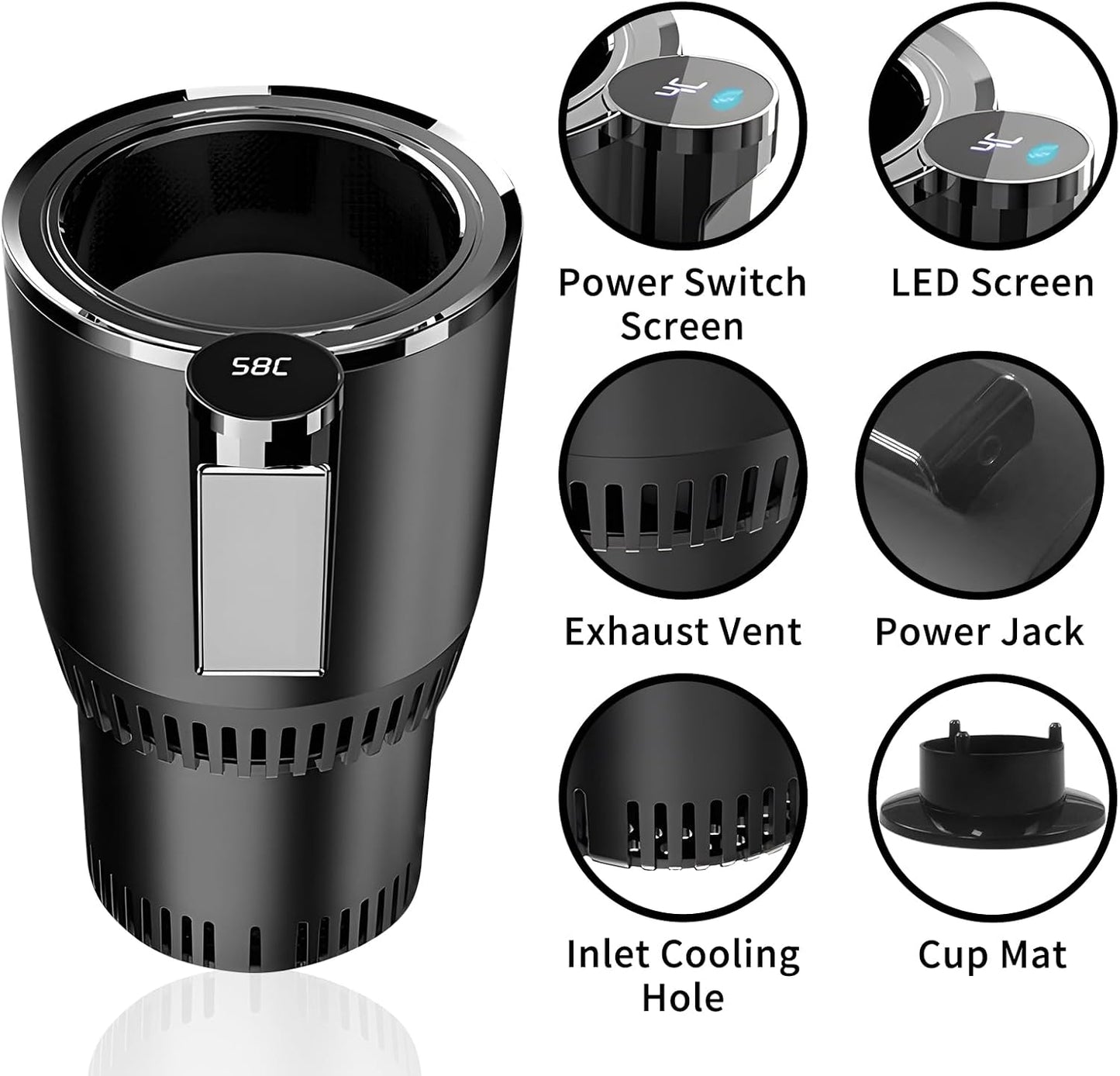 🚗Smart Car Heater & Colder Cups|Suitable for Most Cars☕