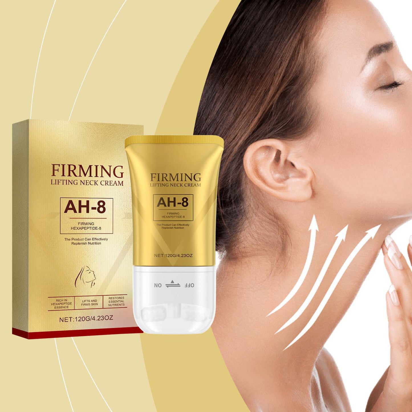 Neck Firming Cream Roller moisturizes and firms the neck (🔥effective after three treatments🔥)