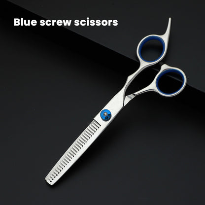 🔥Hairdressing tooth scissors flat scissors hair salon professional thinning scissors home portable bangs hairdressing tool flat tooth scissors set🔥