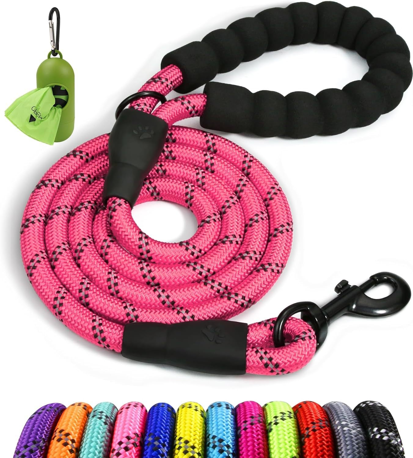 🔥Pet leash, dog leash, reflective strip, dog leash, no hand-binding, dog leash, anti-bite🔥