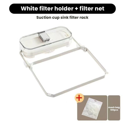 🔥Suction Cup Sink Filter Holder No more clogged sinks! With this suction cup sink filter holder, kitchen waste and leftovers can be caught in one place🔥