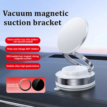 🔥360° adjustable vacuum magnetic phone holder📱Multi-function car phone holder anti-shake navigation magnetic vacuum suction cup holder universal rotating holder🔥