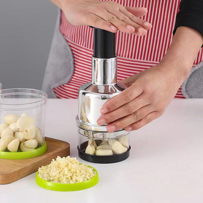 304 Stainless Steel Garlic Press - Effortless Mincing | LIMITED DEAL: Save 35% Now 🧄
