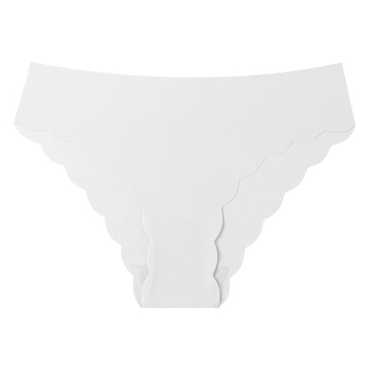 ✨Wave edge low waist breathable nylon briefs ice silk invisible women's seamless underwear✨