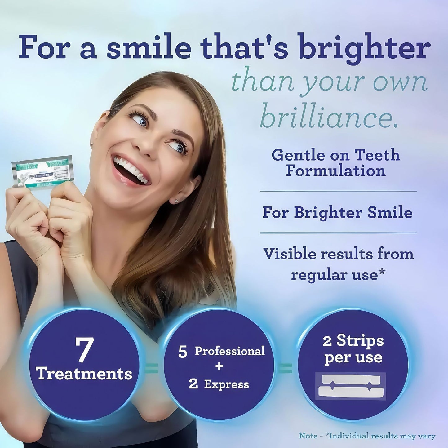✨Get sparkling white teeth with these teeth whitening strips💥(Five courses of treatment are effective)