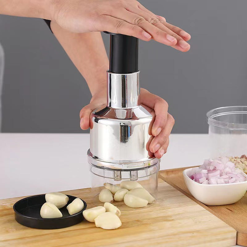 304 Stainless Steel Garlic Press - Effortless Mincing | LIMITED DEAL: Save 35% Now 🧄
