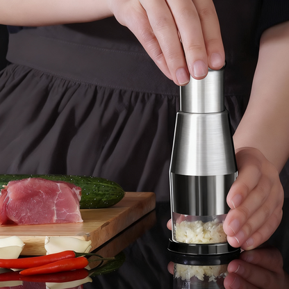 304 Stainless Steel Garlic Press - Effortless Mincing | LIMITED DEAL: Save 35% Now 🧄