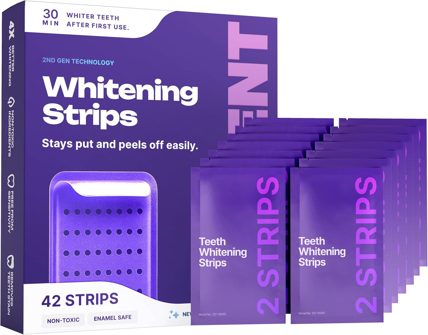 Teeth Whitening Strips 21 Treatments✨ - Safe for Enamel- Pack of 42