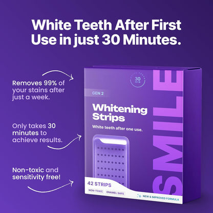 Teeth Whitening Strips 21 Treatments✨ - Safe for Enamel- Pack of 42