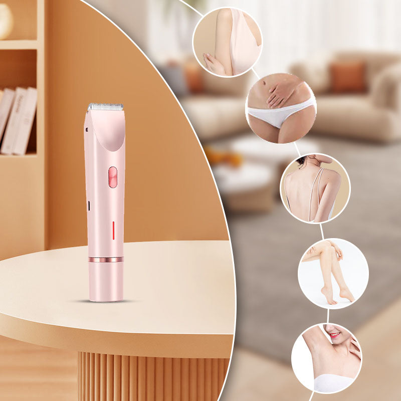 ?¡¾Dual-Head Epilator¡¿IPX7 Waterproof - Hair Removal & Trimming | 21-Day Silky Skin ?? ?? Cordless Design | ?? Hypoallergenic |
