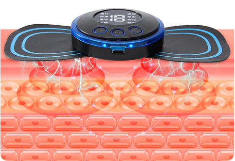 ??Hot Sale??Portable Massager with 8 Modes and LCD Screen - Mini Muscle Stimulator for Pain Relief
