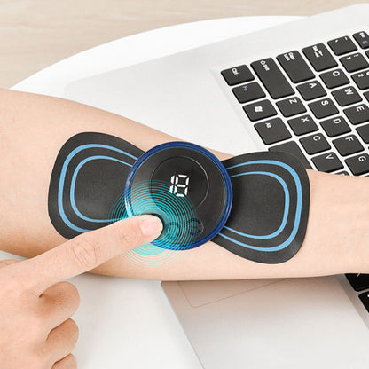 ??Hot Sale??Portable Massager with 8 Modes and LCD Screen - Mini Muscle Stimulator for Pain Relief