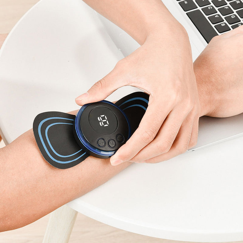??Hot Sale??Portable Massager with 8 Modes and LCD Screen - Mini Muscle Stimulator for Pain Relief